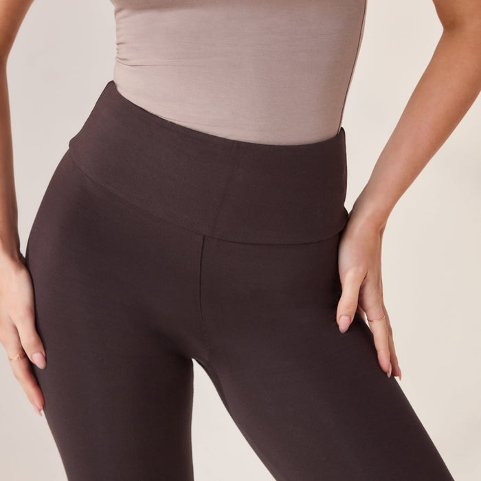 Lightweight Everyday High Waisted Leggings - Black Coffee