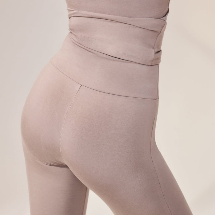 Lightweight Flare Leggings - Stone