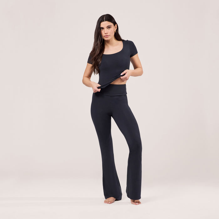 Lightweight Flare Leggings - Vintage Navy