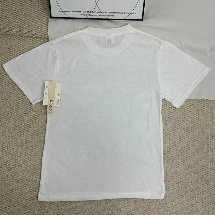 Lip Print Crew Neck Casual Short-Sleeve T-Shirt