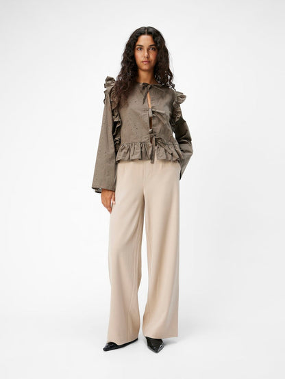 Lissey Wide Leg Pants (Humus)