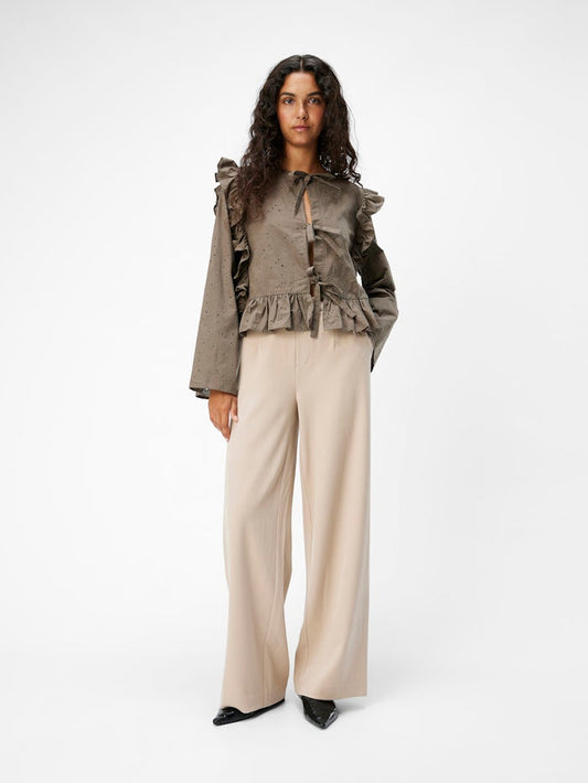 Lissey Wide Leg Pants (Humus)