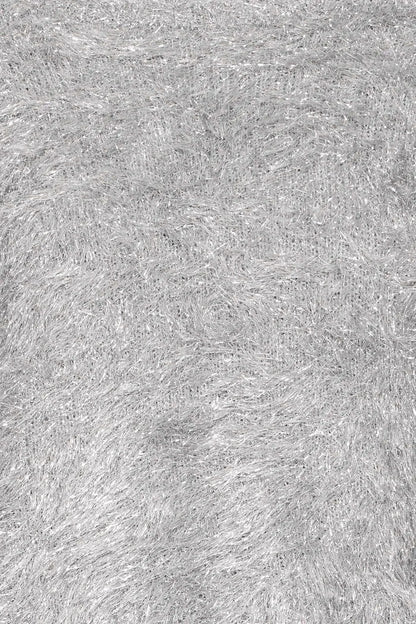 Liz Faux Fur Jumper (Silver)