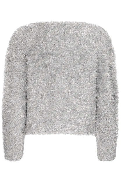 Liz Faux Fur Jumper (Silver)