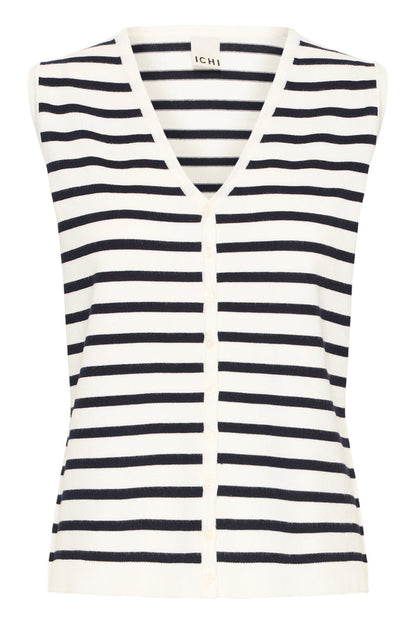 Lola Waistcoat (White/Total Eclipse)