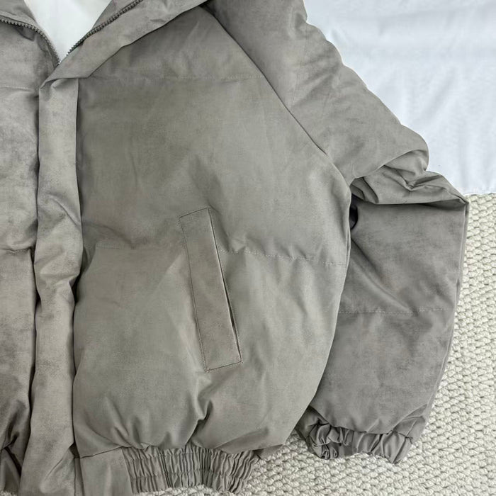 Loose-Fit Tie-Dye Stand-Collar Top