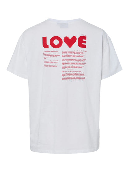 Love T-Shirt (Red/Bright White)