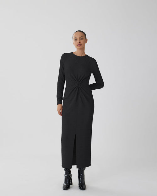 Lucia Midi Dress (Black Beauty)