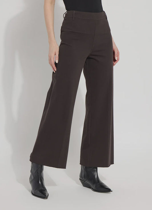 Lysse Erin Hi Waist Wide Leg Denim in Double Espresso