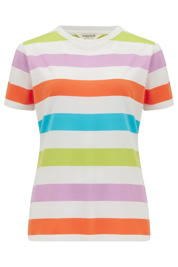 Maggie T-Shirt (Multi/ Bold Stripes)