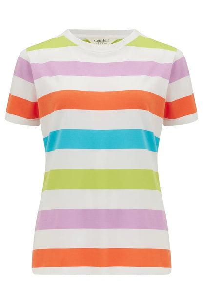 Maggie T-Shirt (Multi/ Bold Stripes)
