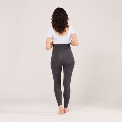 Maternity Lightweight Everyday Leggings - Dark Grey Marl