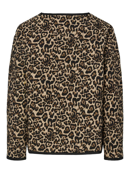 Mel Quilted Jacket (Silver Mink/Leo)