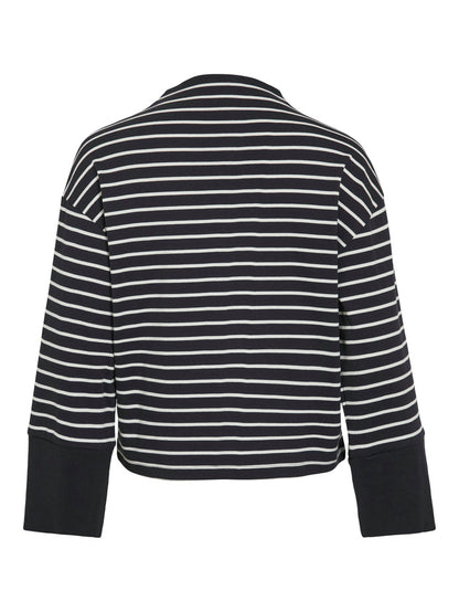 Melanie Funnel Neck Jumper (Black Beauty/Snow White)