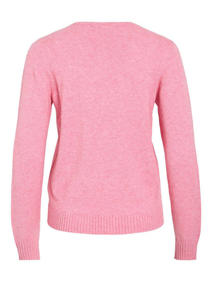 Miela V-Neck Jumper (Sangria Sunset)
