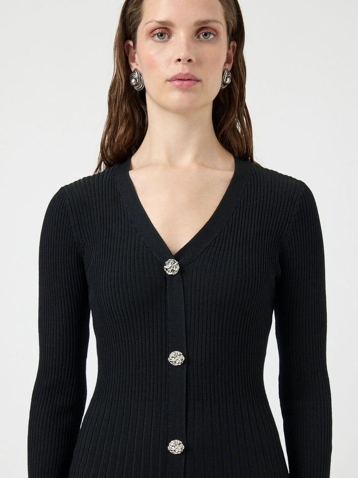 Mikla Long Knit Dress (Black)