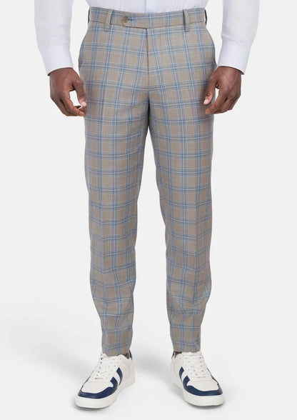 Milano Grey Checked Pants - SARTORO