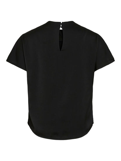 Mina Funnel Neck Top (Black Beauty)