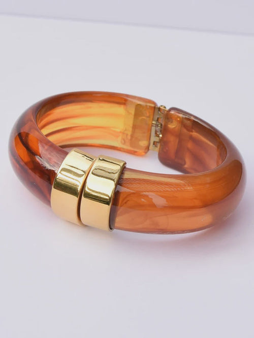 Mood Catcher Cuff Bracelet in Brown