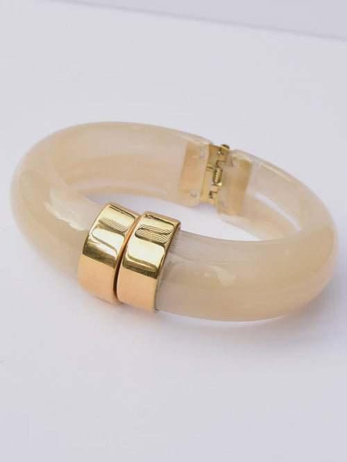 Mood Catcher Cuff Bracelet in White