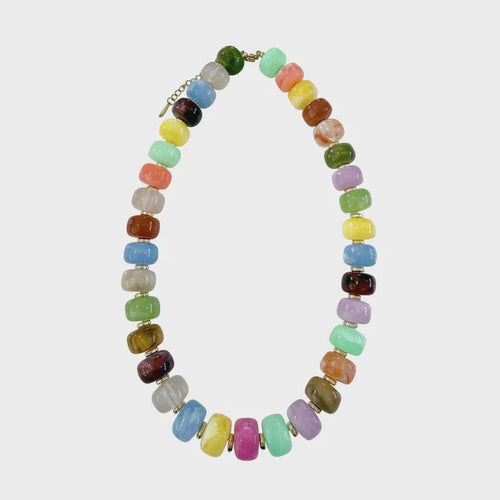 Morris Rainbow Mix Beaded Necklace