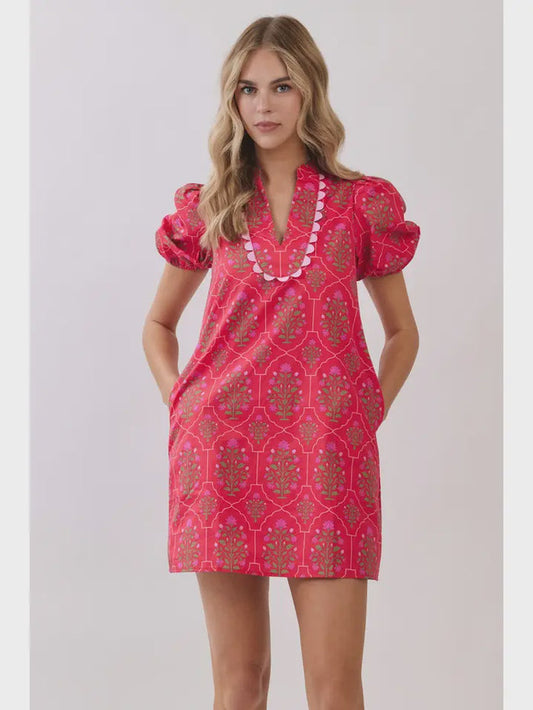 My Kind Of Day Berry Pink Mini Dress
