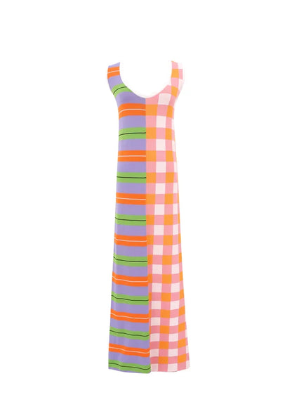 NEVIN SLEEVELESS KNIT DRESS (MULTICOLOUR)