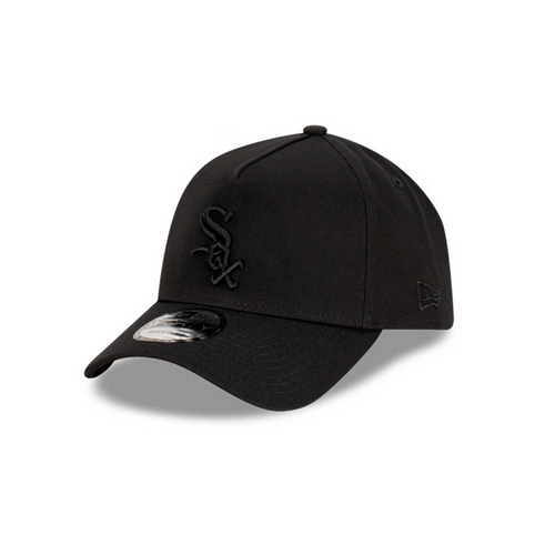 New Era Chicago White Sox 9Forty A-Frame SnapBack Cap (Black/Black)