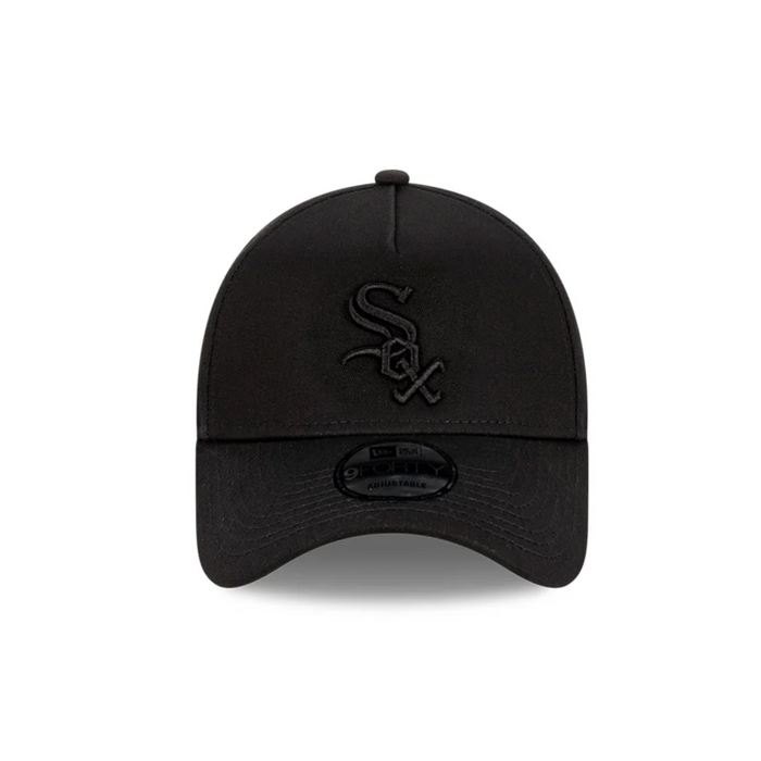 New Era Chicago White Sox 9Forty A-Frame SnapBack Cap (Black/Black)