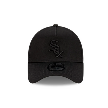 New Era Chicago White Sox 9Forty A-Frame SnapBack Cap (Black/Black)
