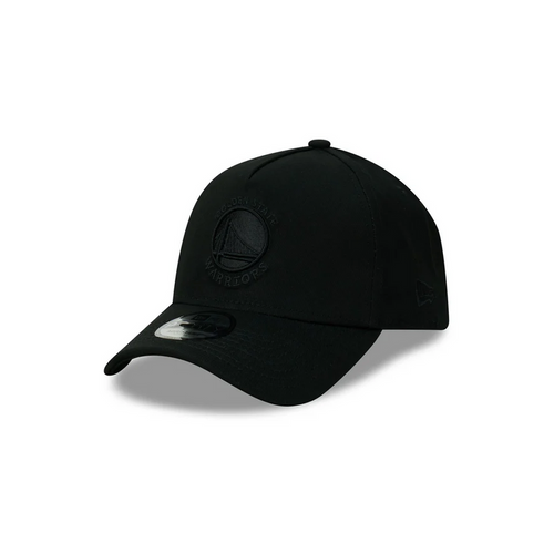 New Era Golden State Warriors 9Forty A-Frame Cap (Black/Black)