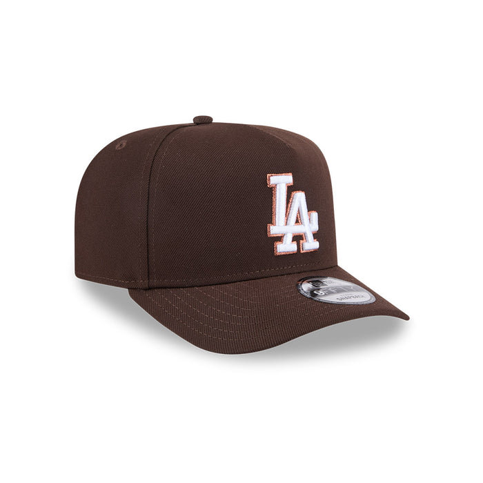 New Era L.A Dodgers 9Fifty A-Frame SnapBack (Burnt Wood)