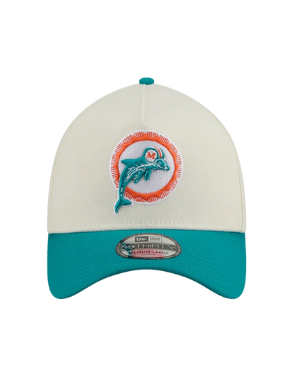 New Era Miami Dolphins 39Thirty A-Frame Stretch Fit (White/Blue)