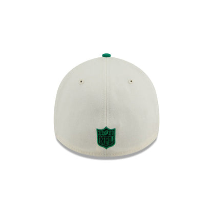 New Era Philadelphia Eagles 39Thirty A-Frame Adjustable Cap (Cream/Green)