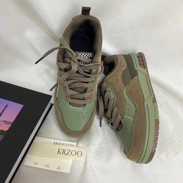 Niche Color-Blocked Sneakers