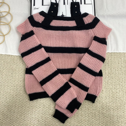 Niche Color-Blocked Striped Top