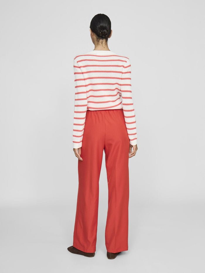 Oberon Wide Leg Pants (Aurora Red)