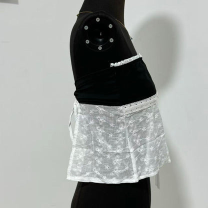 Off-the-Shoulder Slim-Fit Cropped Tank Top