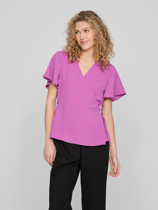 Ovie Wrap Top (Cattleya Orchid)