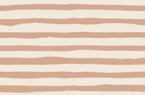 Painted Stripe Big Hazelnut - Family Fabrics B.V.