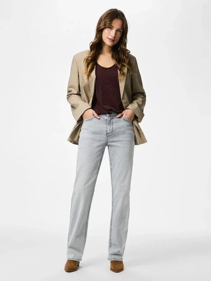 Paislee Loose Blazer (Greige)