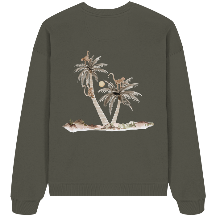 Palms & Monkets Adult  - Organic Oversize Sweatshirt - Family Fabrics B.V.