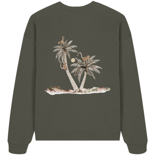 Palms & Monkets Adult  - Organic Oversize Sweatshirt - Family Fabrics B.V.