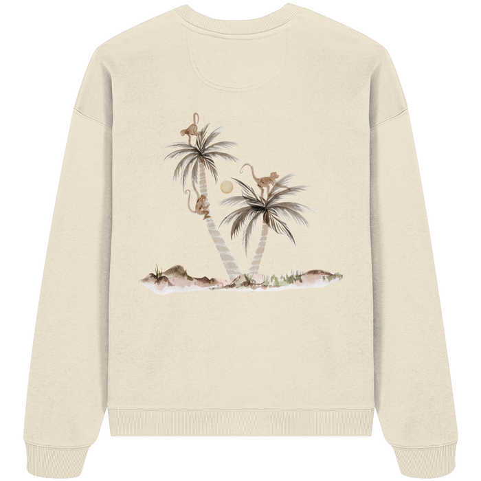 Palms & Monkets Adult  - Organic Oversize Sweatshirt - Family Fabrics B.V.
