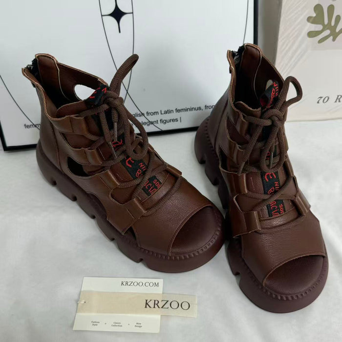Pasta high-top Roman sandals