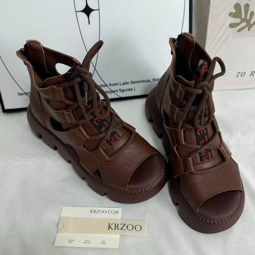 Pasta high-top Roman sandals