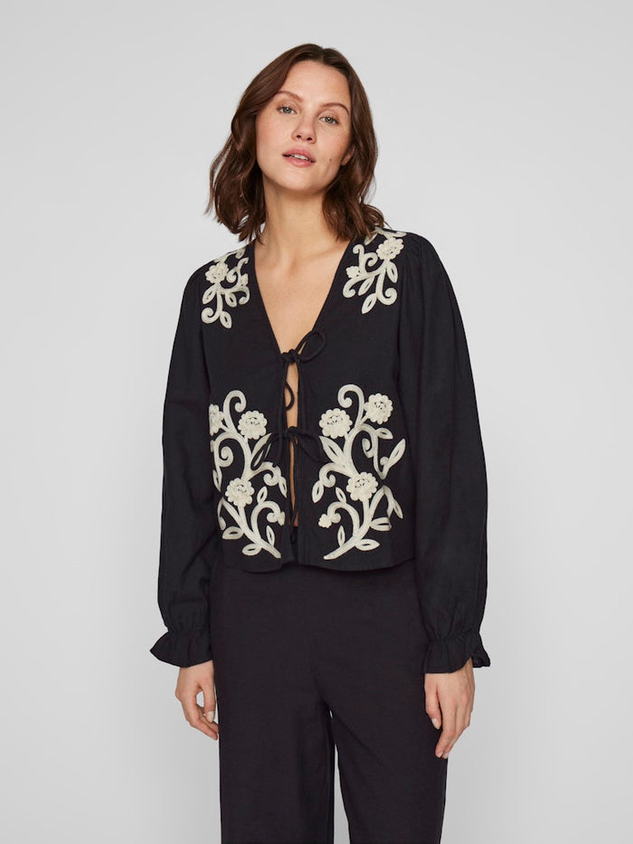 Pauline Top (Black Beauty/Birch)