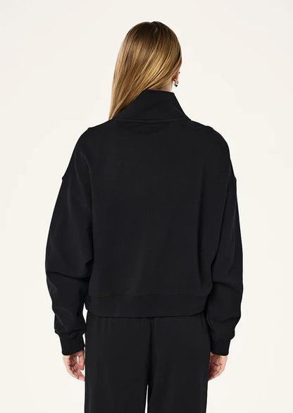 P.E Nation Established Oversize Zip Sweat (Black)