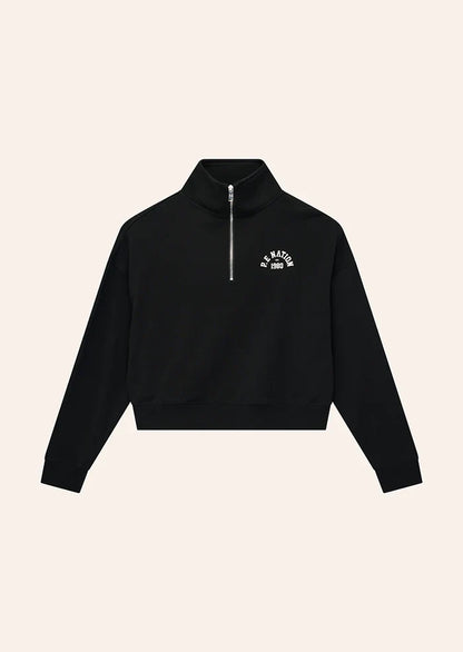 P.E Nation Established Oversize Zip Sweat (Black)