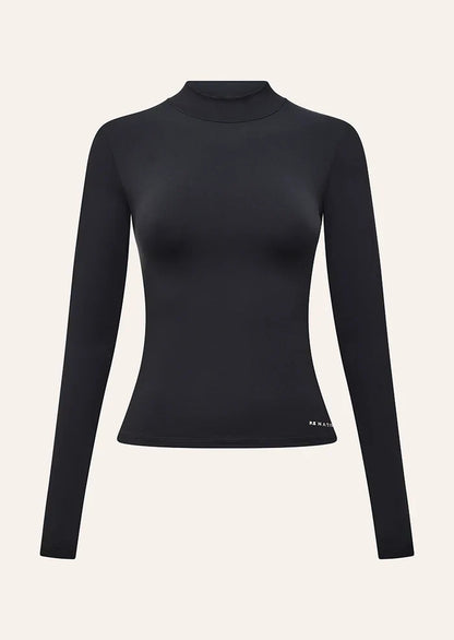 P.E Nation Foundation Mock Neck LS (Black)